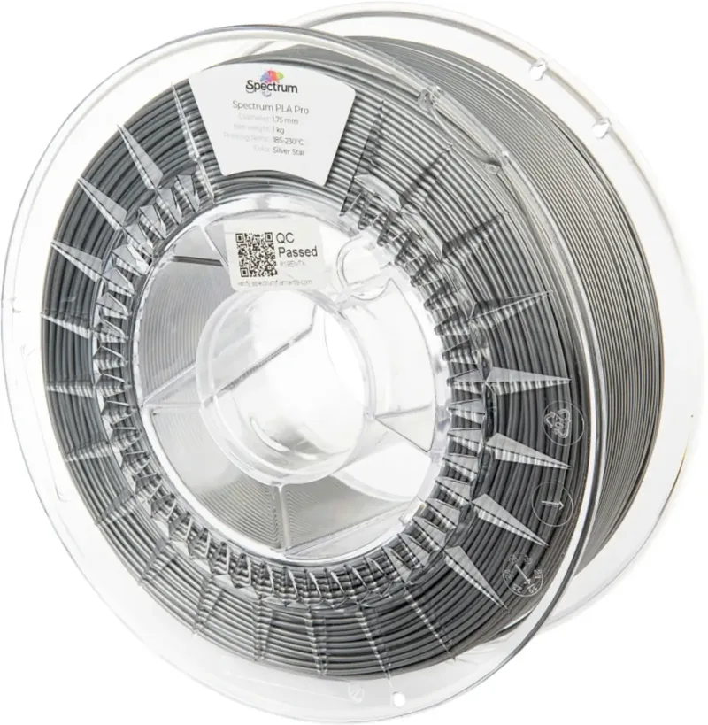 Spectrum Filaments 80105 PLA Pro Filament PLA Pro schlagfest 1.75 mm 1000 g silver star, Silber 1 St. von Spectrum Filaments – Produktfoto