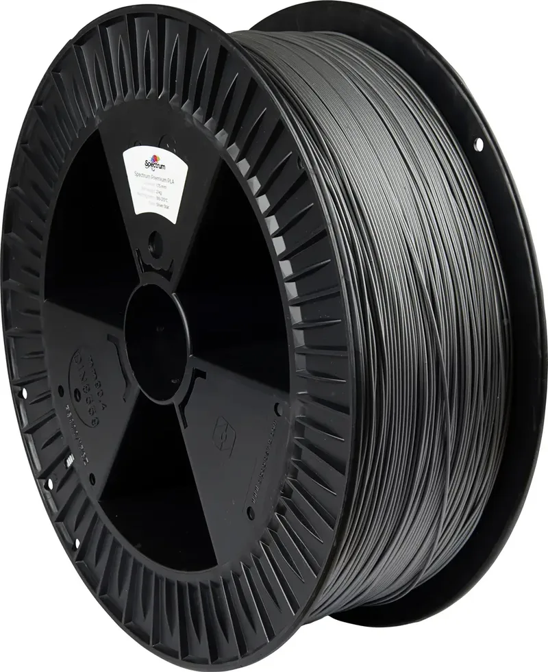 Spectrum Filaments 80128 PLA Premium Filament PLA hohe Zugfestigkeit 1.75 mm 2000 g silver star, Silber 1 St. von Spectrum Filaments – Produktfoto