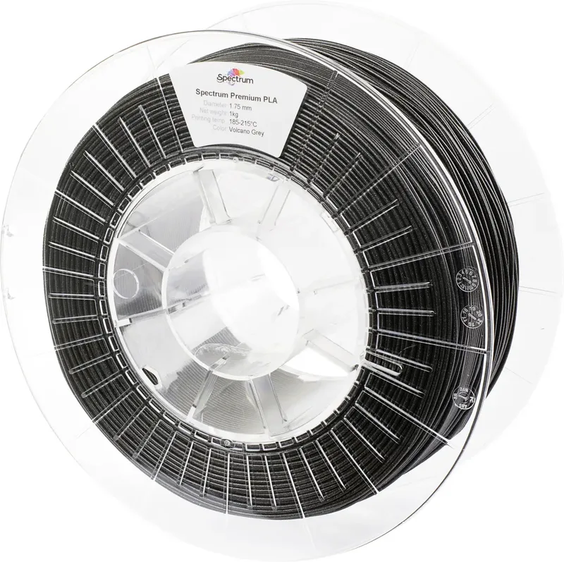 Spectrum Filaments 80162 PLA Glitter Filament PLA Glitter verzugsfrei 1.75 mm 1000 g Volcano Grey, Grau 1 St. von Spectrum Filaments – Produktfoto