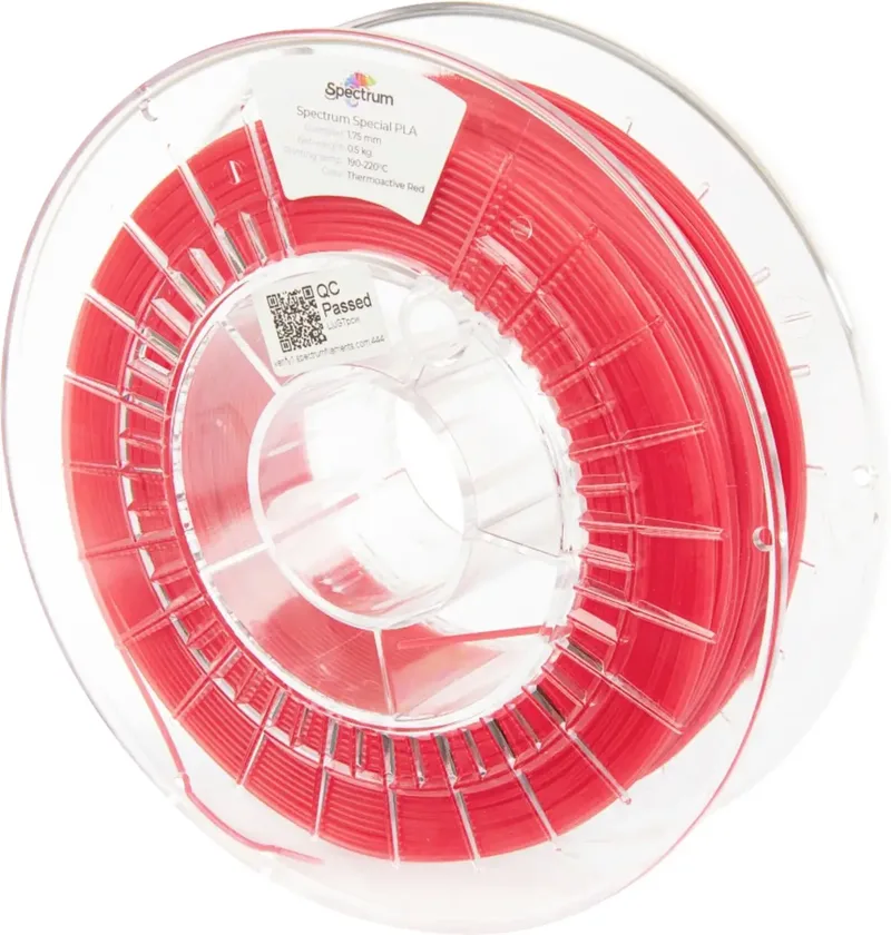 Spectrum Filaments 80171 PLA Thermoactive Filament PLA Farbwechsel, verzugsfrei 1.75 mm 500 g Rot 1 St. von Spectrum Filaments – Produktfoto