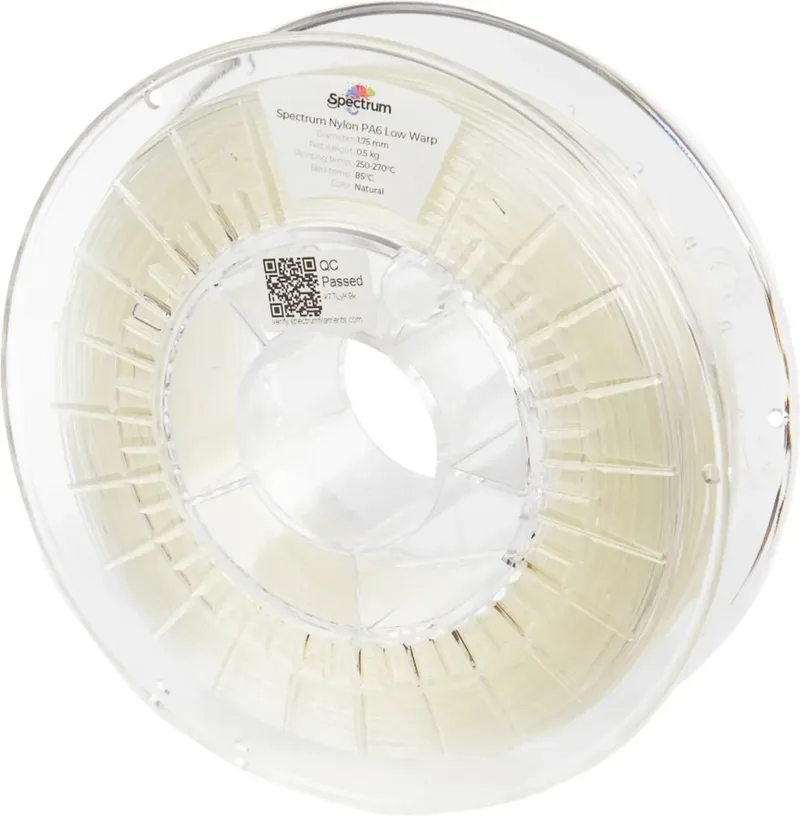Spectrum Filaments 80173 PA6 Low Warp Filament PA6 chemisch beständig, schlagfest 1.75 mm 500 g Natural 1 St. von Spectrum Filaments – Produktfoto
