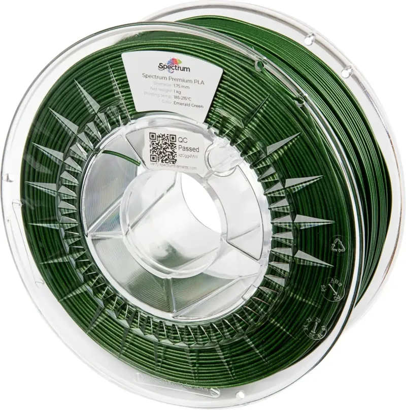 Spectrum Filaments 80183 PLA Glitter Filament PLA Glitter verzugsfrei 1.75 mm 1000 g Emerald Green, Emerald, Grün 1 St. von Spectrum Filaments – Produktfoto