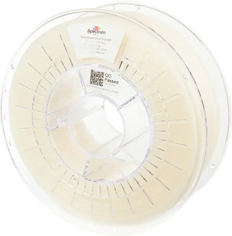 Spectrum Filaments 80201 PLA Tough Filament Tough PLA schlagfest 1.75 mm 1000 g Natural, Natur Tough 1 St. von Spectrum Filaments – Produktfoto