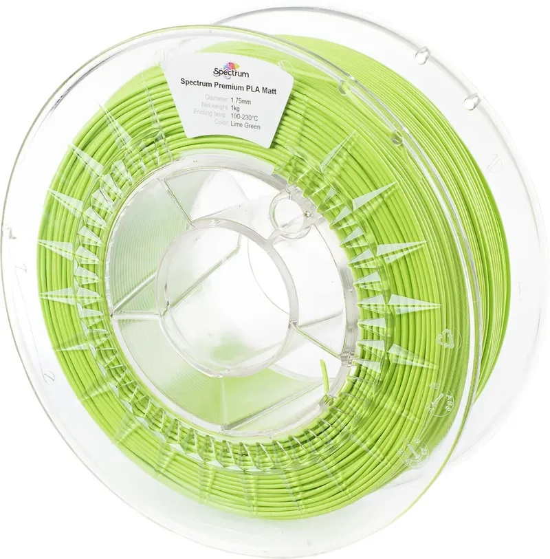 Spectrum Filaments 80241 PLA MATT Filament PLA Matt Matt 1.75 mm 1000 g lime green, Grün (matt) 1 St. von Spectrum Filaments – Produktfoto