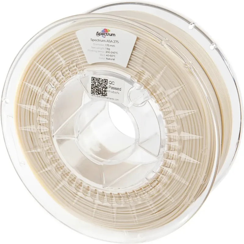 Spectrum Filaments 80305 ASA 275 NATURAL Filament ASA schlagfest, witterungsbeständig, UV-beständig 1.75 mm 1000 g Natural 1 St. von Spectrum Filaments – Produktfoto