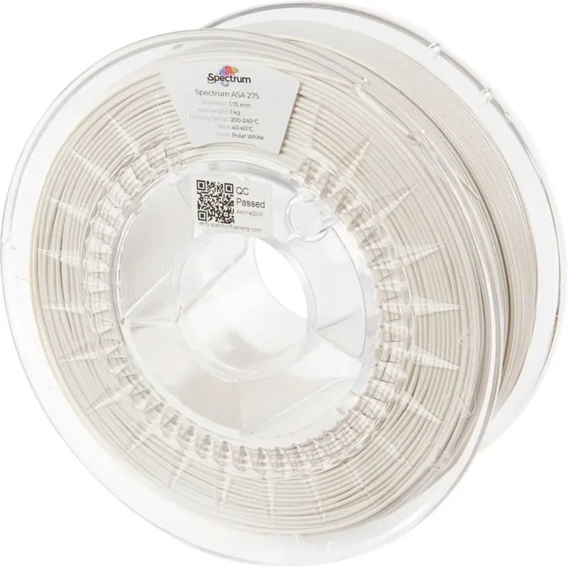 Spectrum Filaments 80307 ASA 275 POLAR WHITE Filament ASA schlagfest, witterungsbeständig, UV-beständig 1.75 mm 1000 g Polarweiß 1 St. von Spectrum Filaments – Produktfoto