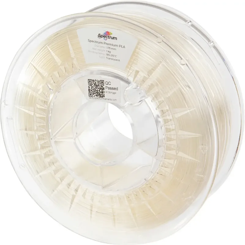 Spectrum Filaments 80335 PLA Premium Filament PLA 1.75 mm 1000 g Transluzent 1 St. von Spectrum Filaments – Produktfoto