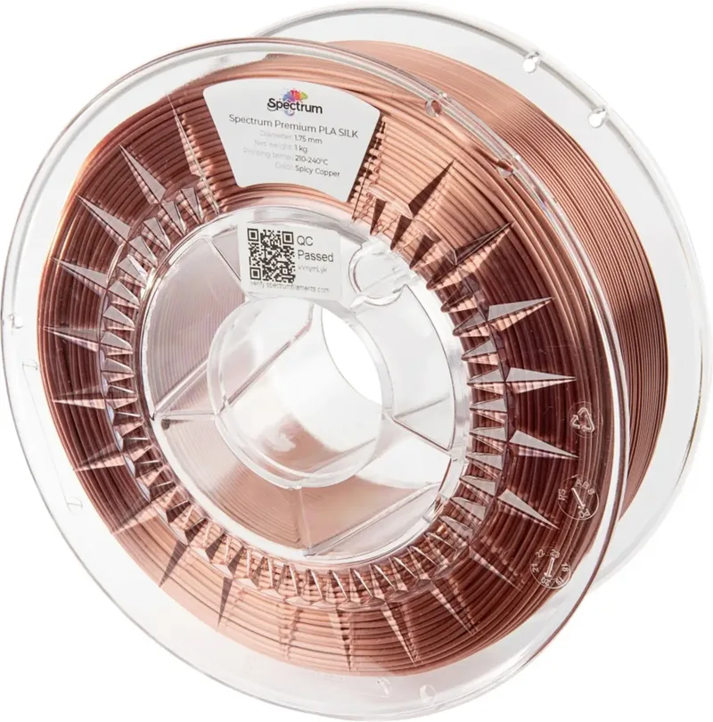 Spectrum Filaments 80441 PLA SILK Filament PLA-Seide Seidig glänzend 1.75 mm 1 kg Spicy Copper, Kupfer 1 St. von Spectrum Filaments – Produktfoto
