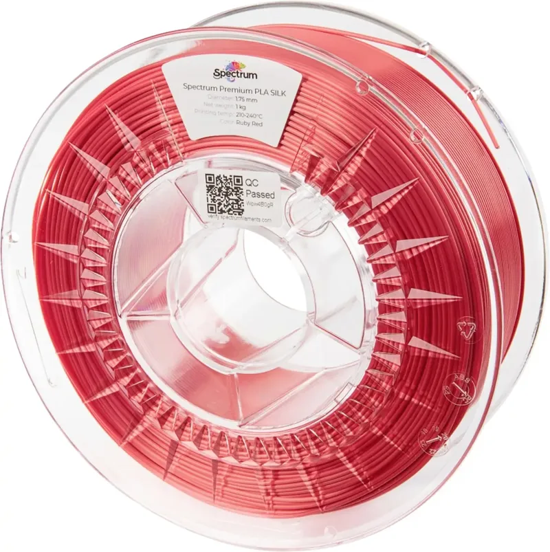 Spectrum Filaments 80443 PLA SILK Filament PLA-Seide Seidig glänzend 1.75 mm 1000 g Ruby Red, Rot 1 St. von Spectrum Filaments – Produktfoto