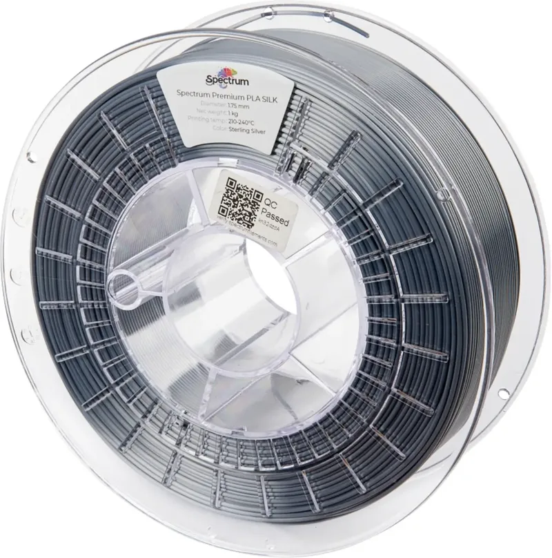 Spectrum Filaments 80444 PLA SILK Filament PLA-Seide Seidig glänzend 1.75 mm 1000 g Sterling Silver, Silber 1 St. von Spectrum Filaments – Produktfoto