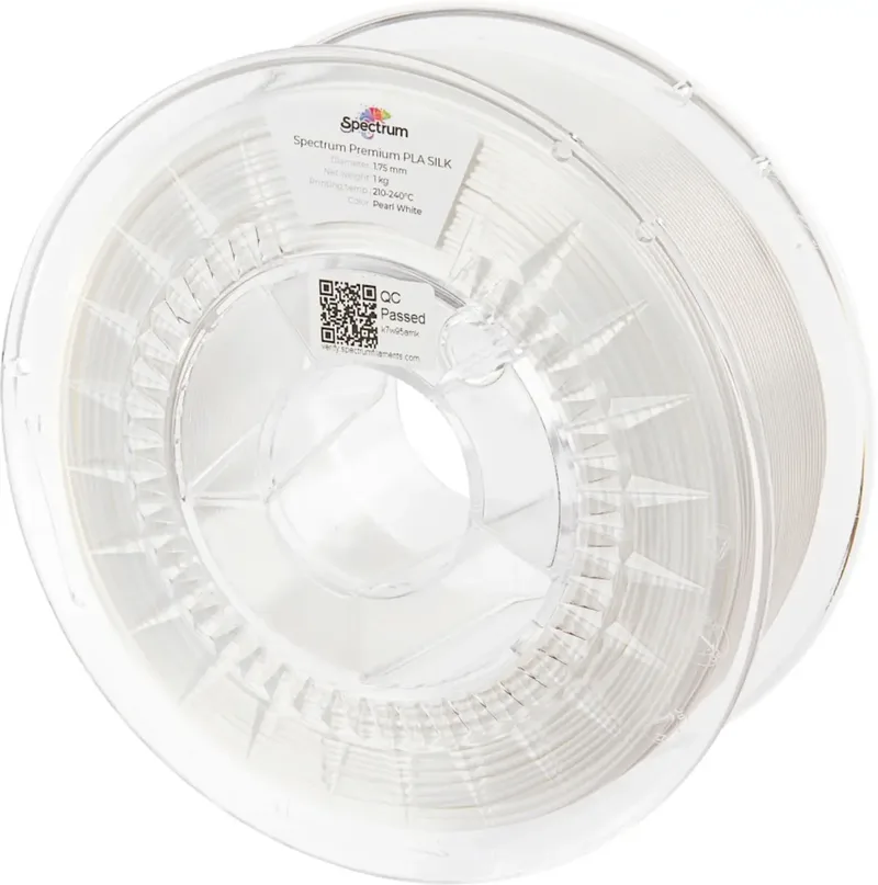 Spectrum Filaments 80448 PLA SILK Filament PLA-Seide Seidig glänzend 1.75 mm 1000 g Pearl White, Weiß, Perlweiß 1 St. von Spectrum Filaments – Produktfoto