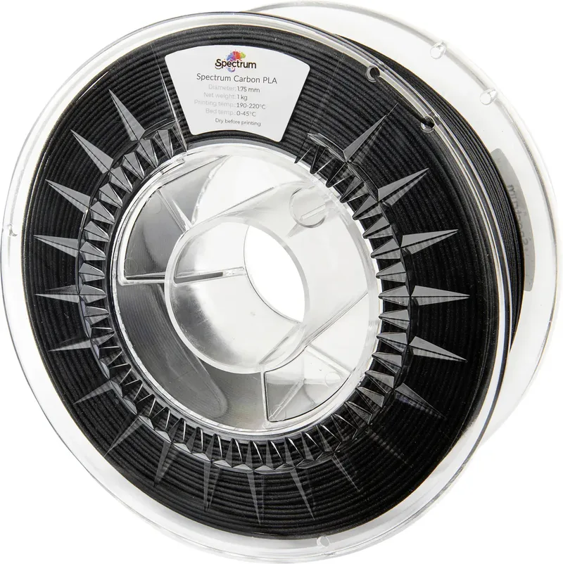 Spectrum Filaments 80466 PLA Carbon Filament PLA-CF Kohlefaserverstärkt, Matt 1.75 mm 1000 g Schwarz 1 St. von Spectrum Filaments – Produktfoto