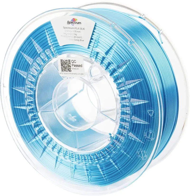 Spectrum Filaments 80510 PLA SILK Filament PLA-Seide Seidig glänzend 1.75 mm 1000 g Candy Blue, Blau PolySmooth 1 St. von Spectrum Filaments – Produktfoto