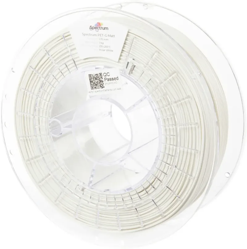 Spectrum Filaments 80544 PET-G MATT Filament PETG Matt, UV-beständig, verzugsfrei 1.75 mm 1000 g polar white, Weiß 1 St. von Spectrum Filaments – Produktfoto