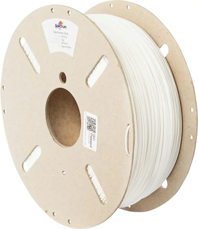 Spectrum Filaments 80555 recycled PLA Filament PLA Recyceltes PLA 1.75 mm 1000 g Signal White, Signal-Weiß, Weiß 1 St. von Spectrum Filaments – Produktfoto