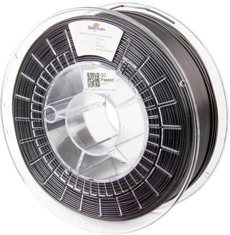 Spectrum Filaments 80580 PLA Premium Filament PLA Mehrfarbig, Farbwechsel 1.75 mm 1000 g wizard charcoal, Schwarz 1 St. von Spectrum Filaments – Produktfoto