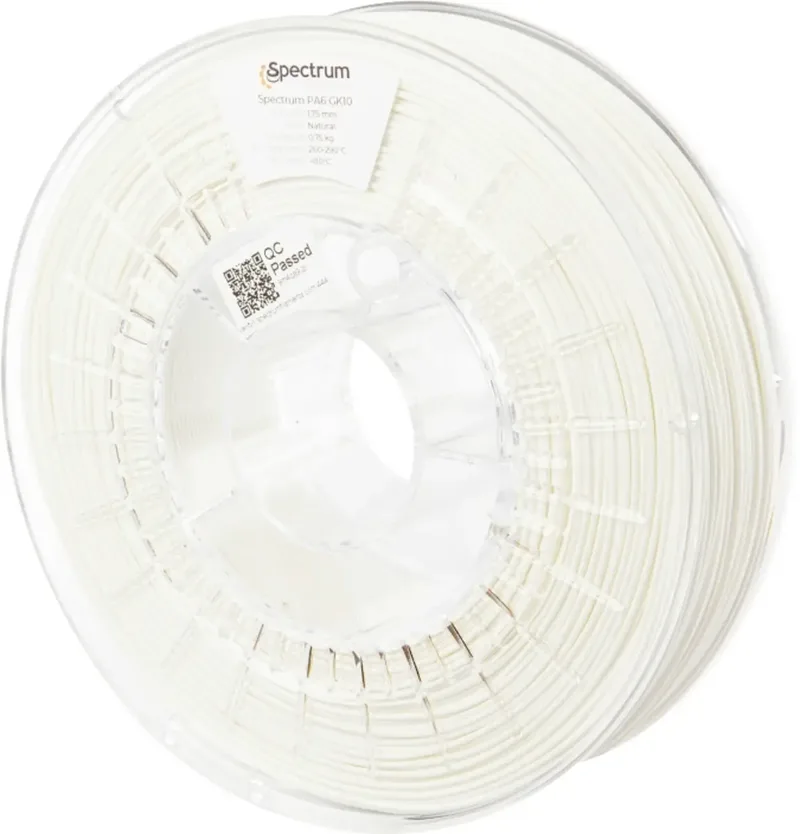 Spectrum Filaments 80585 PA6 GK10 Filament PA6 chemisch beständig, hitzebeständig, Kriechfestigkeit, schlagfest 1.75 mm 750 g Natural 1 St. von Spectrum Filaments – Produktfoto