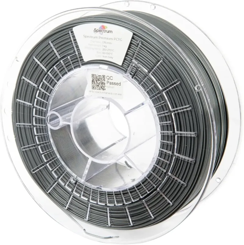 Spectrum Filaments 80659 Premium PCTG Filament PCTG chemisch beständig, geruchsarm 1.75 mm 1000 g Iron Gray, Grau 1 St. von Spectrum Filaments – Produktfoto