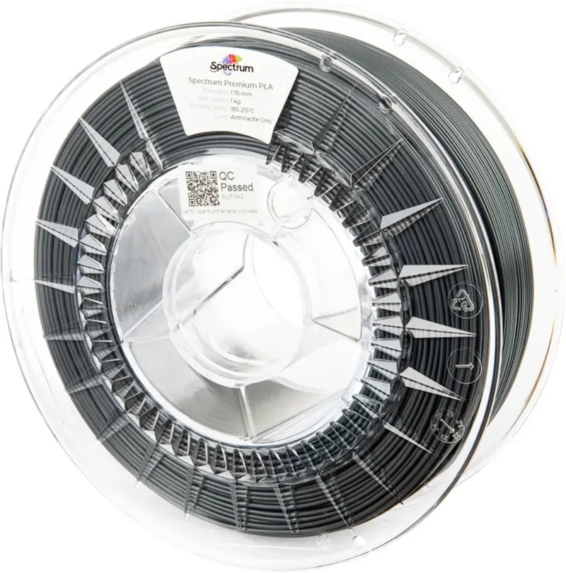 Spectrum Filaments 80690 PLA Premium Filament PLA hohe Zugfestigkeit 1.75 mm 1000 g anthracite grey 1 St. von Spectrum Filaments – Produktfoto