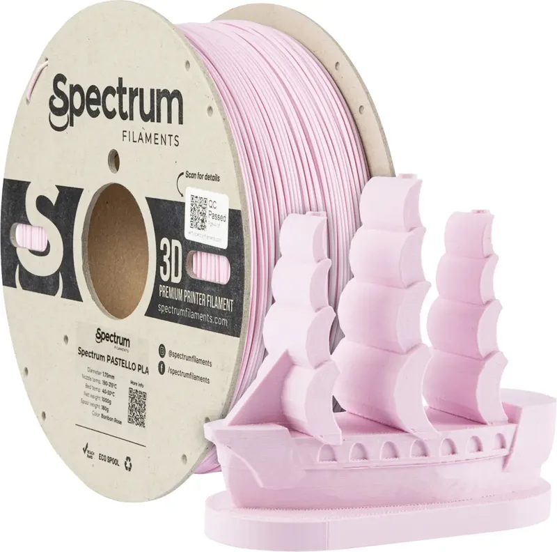 Spectrum Filaments 80706 Pastello PLA Filament PLA Matt 1.75 mm 1000 g bonbon rose, Rose, Pastell 1 St. von Spectrum Filaments – Produktfoto