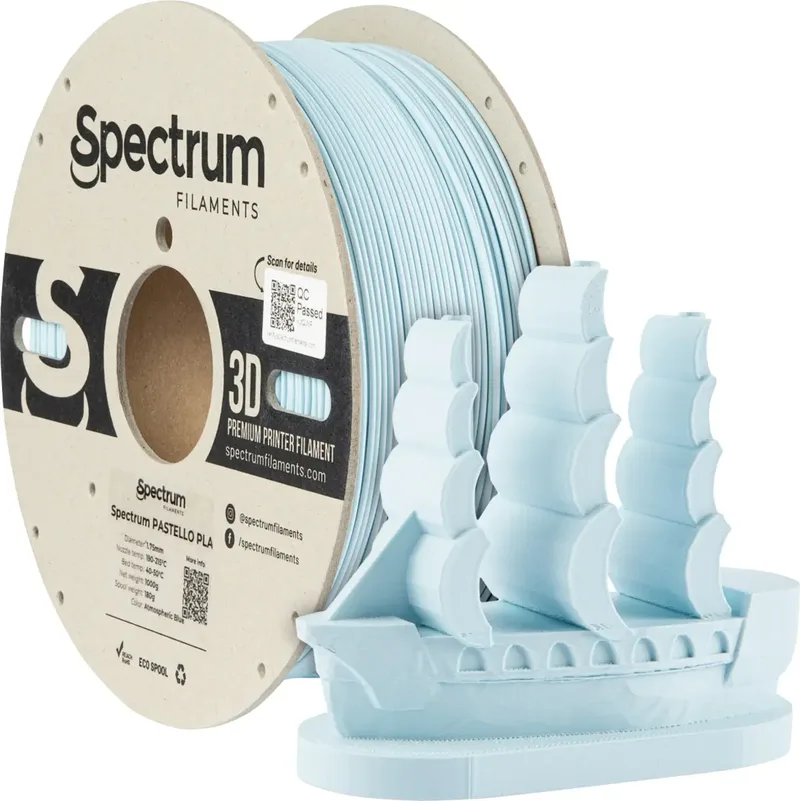 Spectrum Filaments 80711 Pastello PLA Filament PLA Matt 1.75 mm 1000 g atmospheric blue, Blau, Pastell 1 St. von Spectrum Filaments – Produktfoto