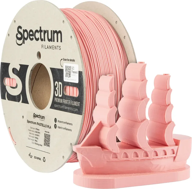 Spectrum Filaments 80730 Pastello PLA Filament PLA Matt 1.75 mm 1000 g flamingo red, Rot, Pastell 1 St. von Spectrum Filaments – Produktfoto