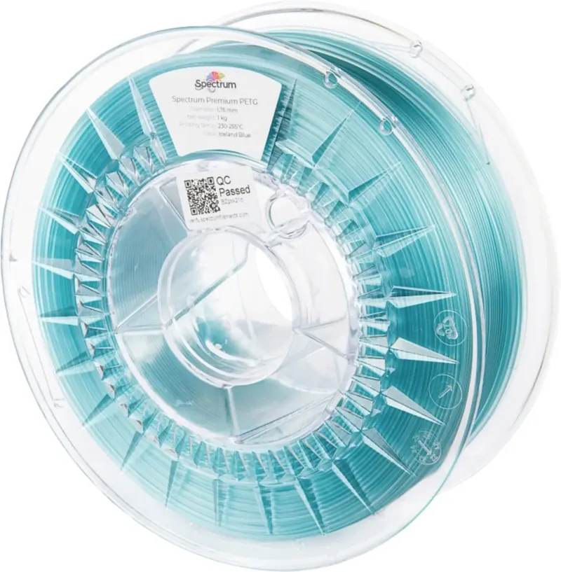 Spectrum Filaments 80733 PET-G Premium Filament PETG chemisch beständig, schlagfest 1.75 mm 1000 g Ice, Blau 1 St. von Spectrum Filaments – Produktfoto
