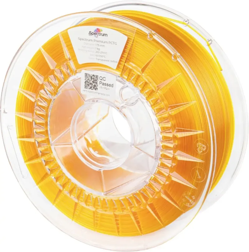 Spectrum Filaments 80737 Premium PCTG Filament PCTG chemisch beständig, geruchsarm 1.75 mm 1000 g Transparent-Gelb, Gelb 1 St. von Spectrum Filaments – Produktfoto