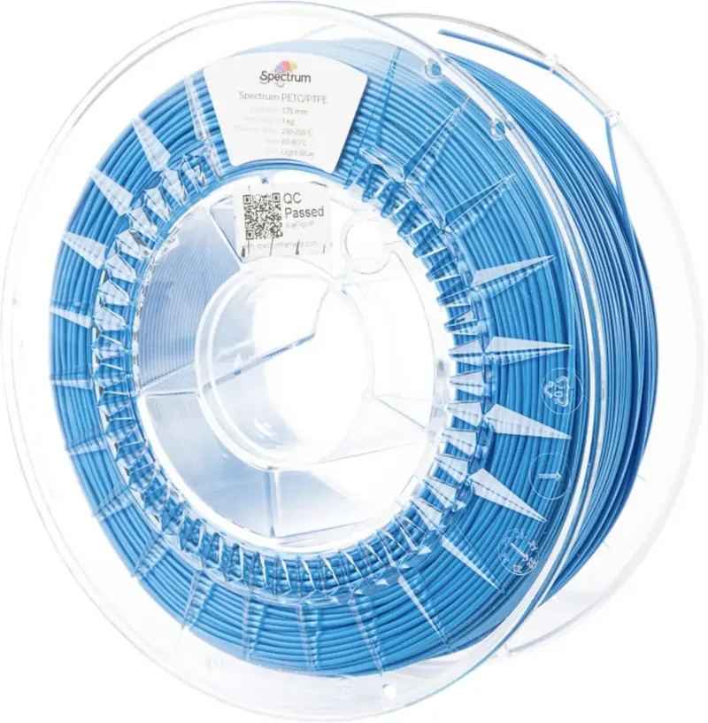 Spectrum Filaments 80745 PET-G/PTFE Filament PETG/PTFE chemisch beständig 1.75 mm 1000 g Light Blue, Blau 1 St. von Spectrum Filaments – Produktfoto