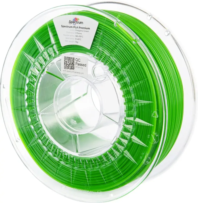 Spectrum Filaments 80845 PLA Premium Filament PLA hohe Zugfestigkeit 1.75 mm 1000 g oregano green, Grün 1 St. von Spectrum Filaments – Produktfoto