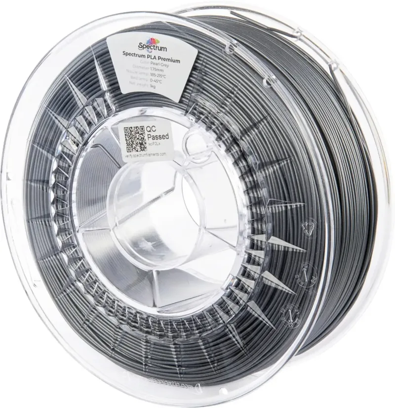 Spectrum Filaments 80851 PLA Premium Filament PLA hohe Zugfestigkeit 1.75 mm 1000 g Perlgrau, Pearl Grey 1 St. von Spectrum Filaments – Produktfoto
