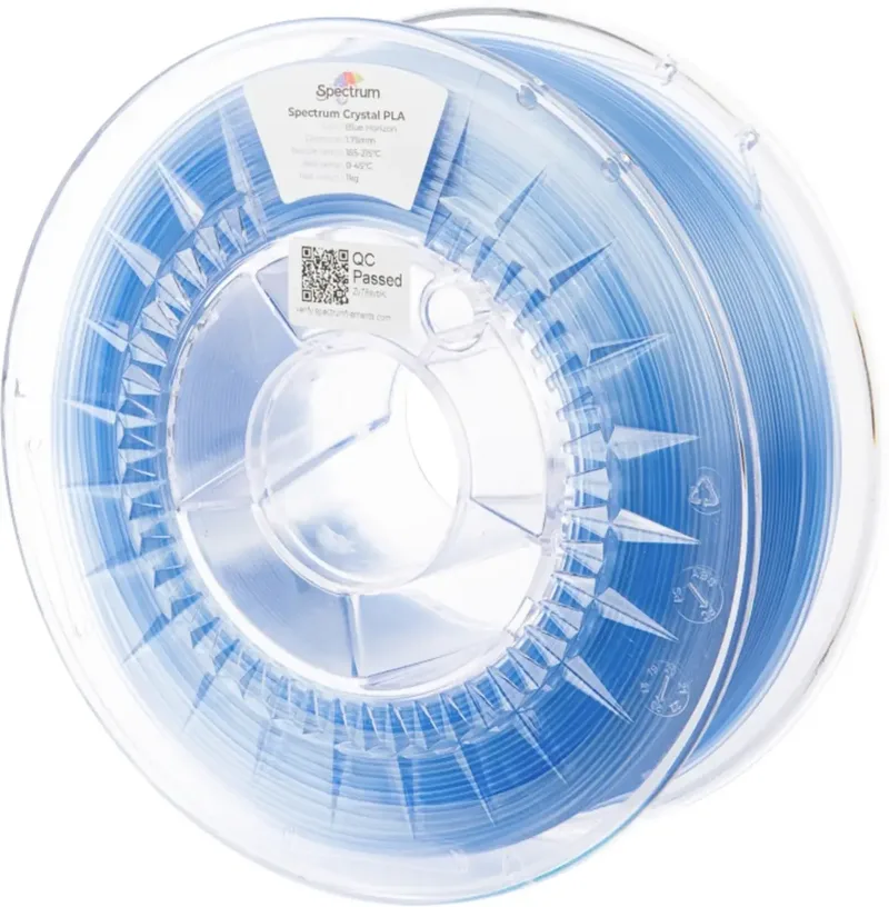 Spectrum Filaments 80887 PLA Crystal Filament PLA Erhöhte Extrusionsrate 1.75 mm 1000 g Blue Horizon, Blau 1 St. von Spectrum Filaments – Produktfoto