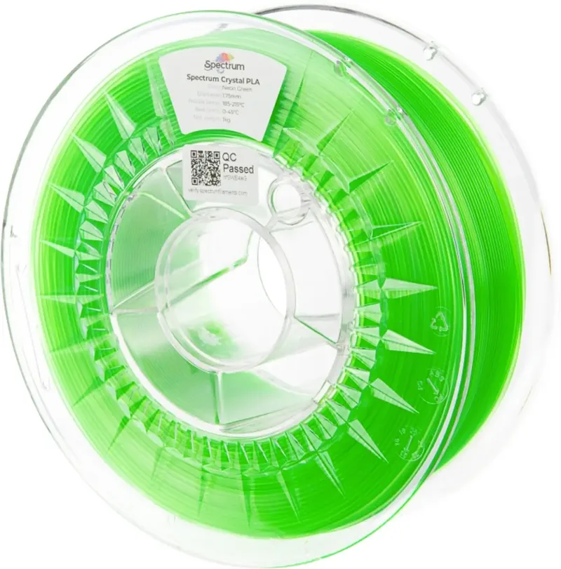 Spectrum Filaments 80888 PLA Crystal Filament PLA Erhöhte Extrusionsrate 1.75 mm 1000 g Neongrün 1 St. von Spectrum Filaments – Produktfoto
