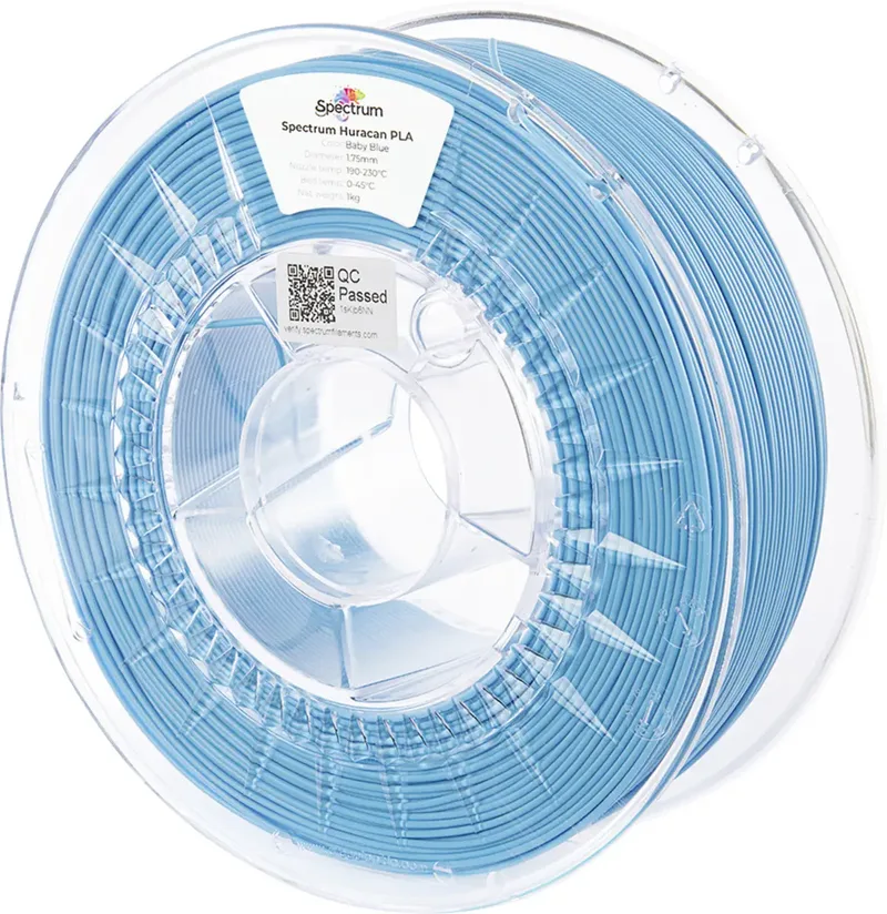 Spectrum Filaments 80920 Huracan PLA BABY BLUE Filament PLA Highspeed Filament 1.75 mm 1000 g Babyblau 1 St. von Spectrum Filaments – Produktfoto