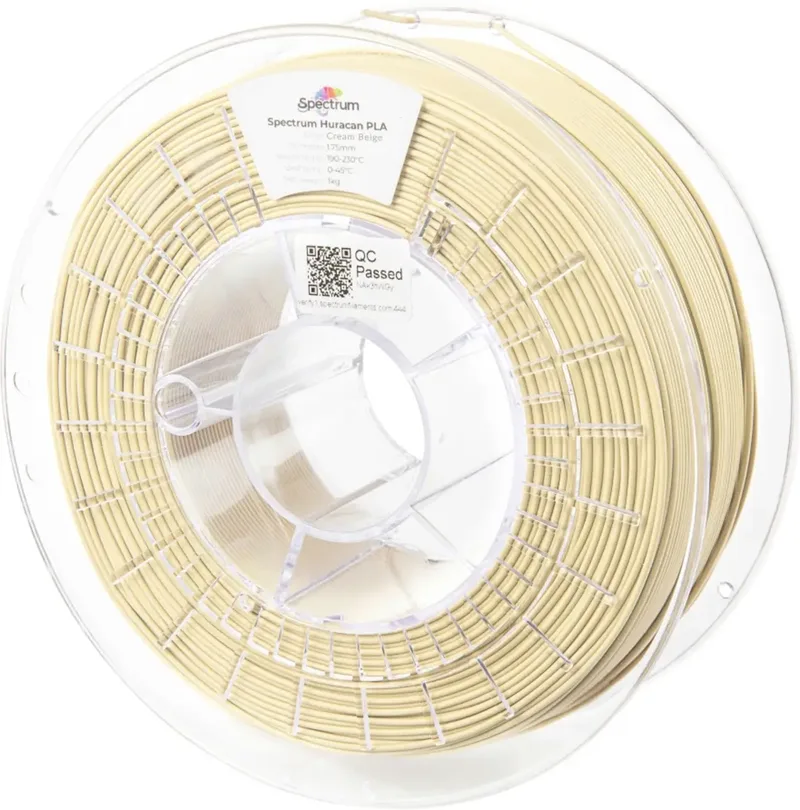 Spectrum Filaments 80922 Huracan PLA CREAM BEIGE Filament PLA Highspeed Filament, Erhöhte Extrusionsrate 1.75 mm 1000 Beige 1 St. von Spectrum Filaments – Produktfoto
