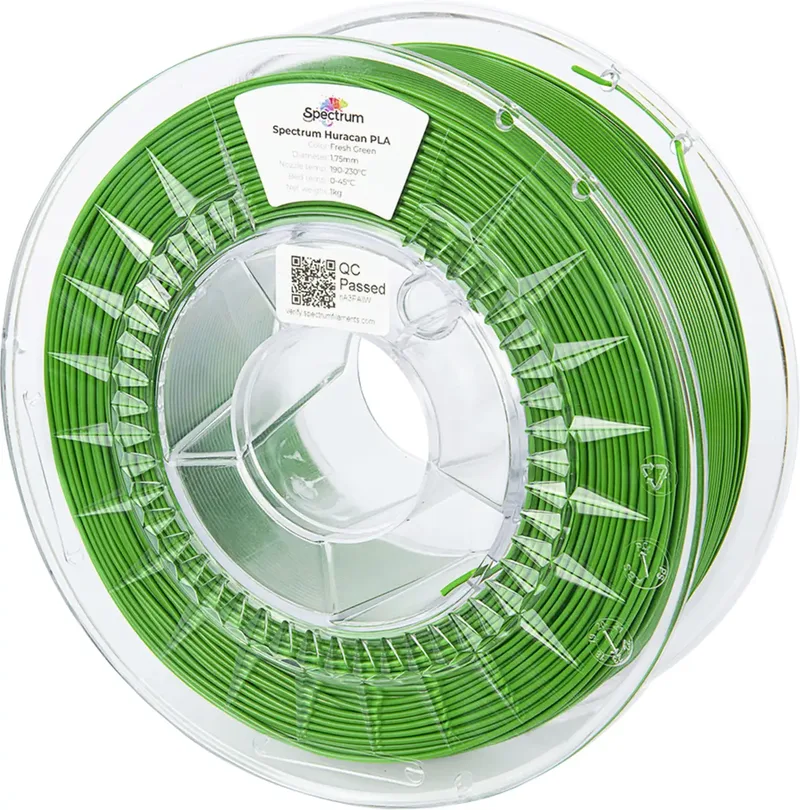 Spectrum Filaments 80923 Huracan PLA FRESH GREEN Filament PLA Highspeed Filament, Erhöhte Extrusionsrate 1.75 mm 1000 g Grün 1 St. von Spectrum Filaments – Produktfoto