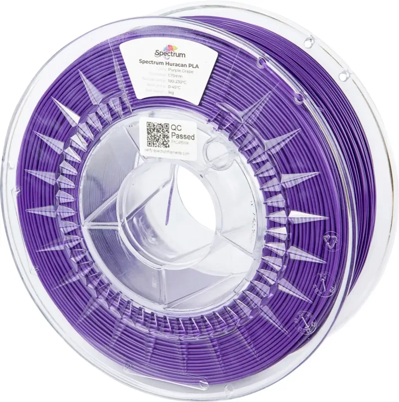 Spectrum Filaments 80927 Huracan PLA PURPLE GRAPE Filament PLA Highspeed Filament, Erhöhte Extrusionsrate 1.75 mm 1000 g Lila 1 St. von Spectrum Filaments – Produktfoto