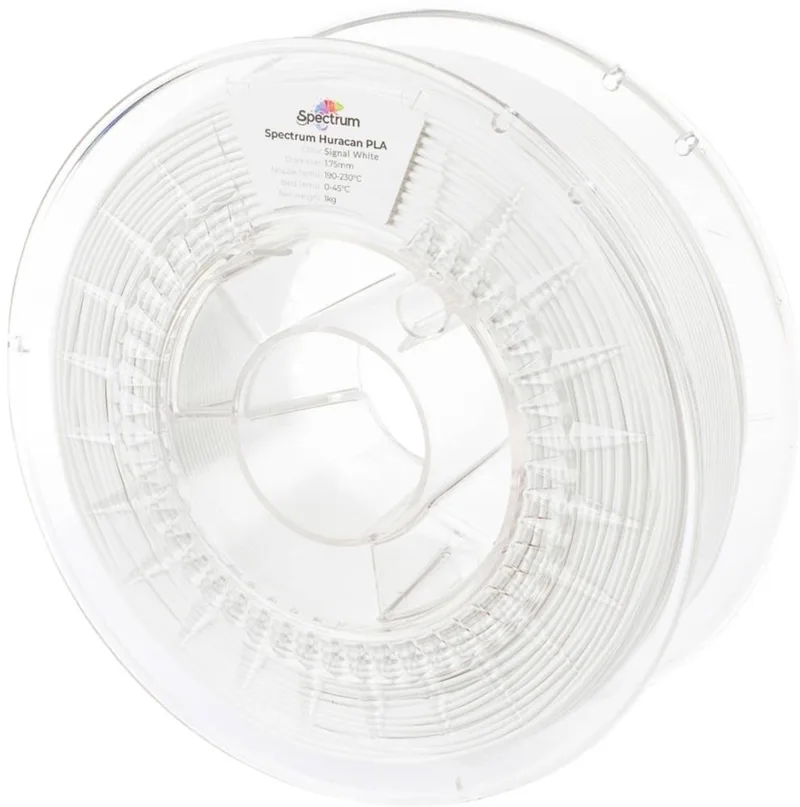 Spectrum Filaments 80929 Huracan PLA SIGNAL WHITE Filament PLA kunststof Highspeed filament, Verhoogde extrusionsrate 1 van Spectrum Filaments in Kleurloos – productfoto 1 van 2