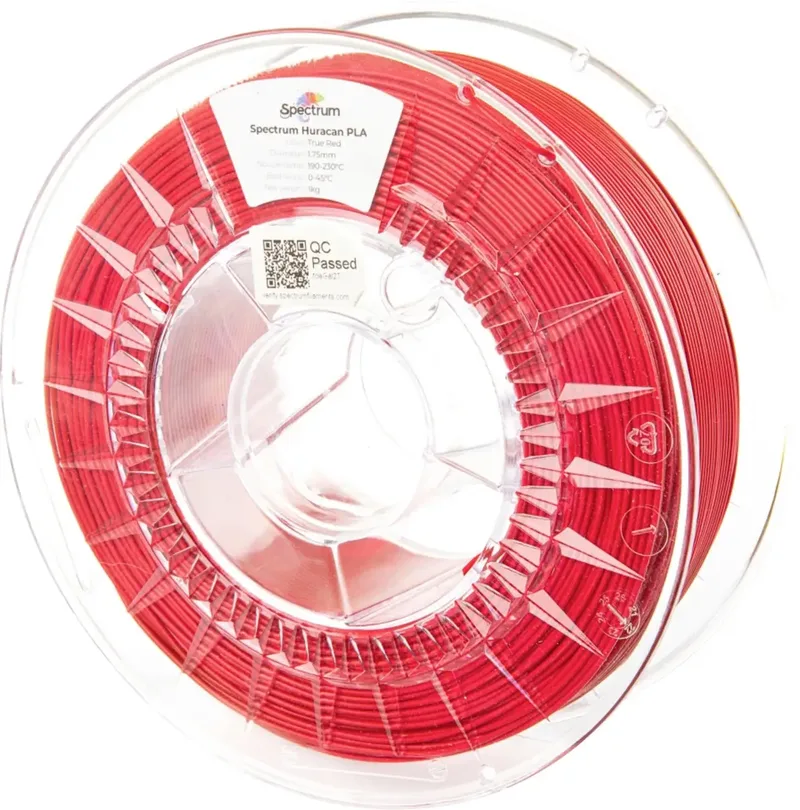 Spectrum Filaments 80931 Huracan PLA TRUE RED Filament PLA Highspeed Filament, Erhöhte Extrusionsrate 1.75 mm 1000 g Rot 1 St. von Spectrum Filaments – Produktfoto