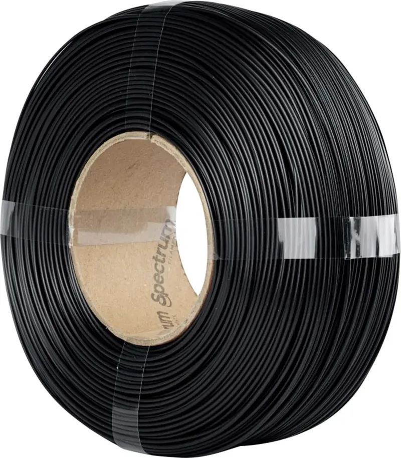 Spectrum Filaments 81283 ReFill Premium PLA High Speed Filament PLA Highspeed Filament, hohe Steifigkeit, hohe Zugfestigkeit 1.75 mm 1000 g Deep Black, Schwarz von Spectrum Filaments – Produktfoto