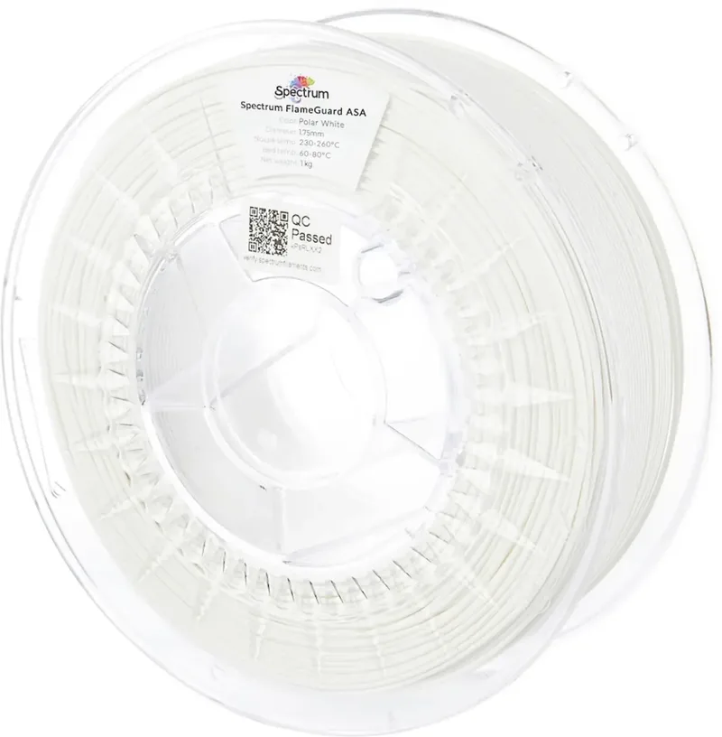 Spectrum Filaments 81444 FlameGuard ASA 275 Filament ASA flammhemmend, hitzebeständig, UV-beständig, witterungsbeständig 1.75 mm 1000 g polar white, Weiß 1 St. von Spectrum Filaments – Produktfoto