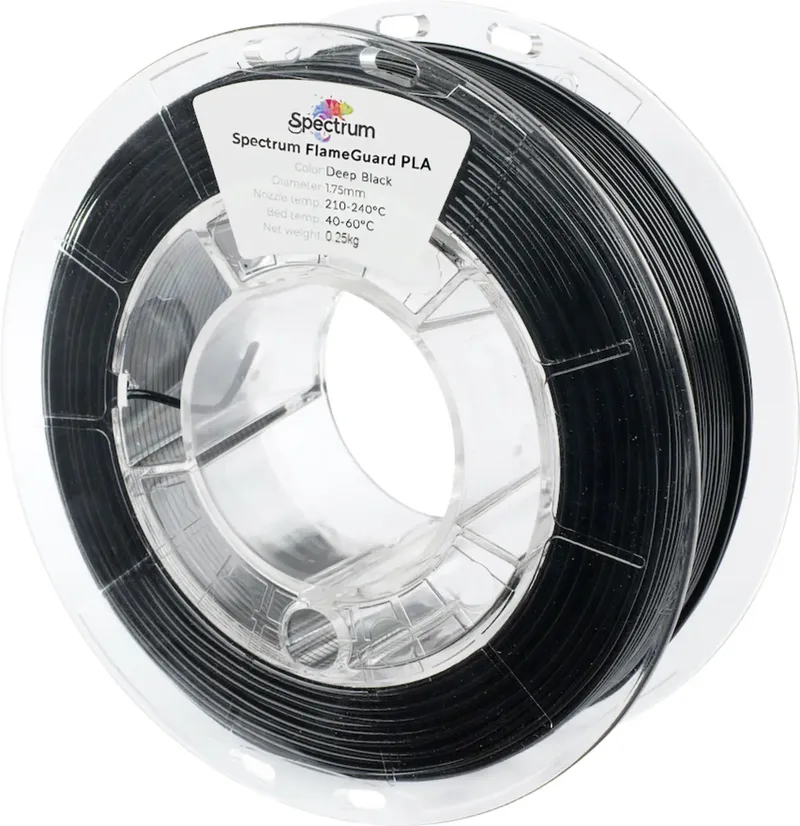 Spectrum Filaments 81447 FlameGuard PLA Filament PLA flammhemmend, hitzebeständig 1.75 mm 250 g Schwarz, Black 1 St. von Spectrum Filaments – Produktfoto