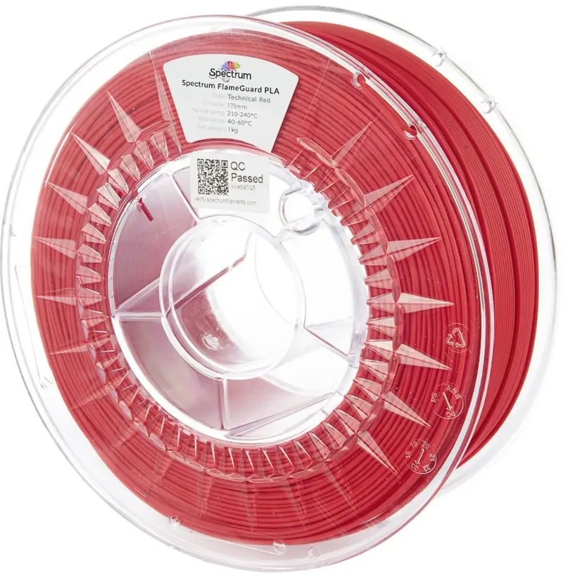 Spectrum Filaments 81454 FlameGuard PLA Filament PLA flammhemmend, hitzebeständig 1.75 mm 1000 g Technical Red, Rot 1 St. von Spectrum Filaments – Produktfoto