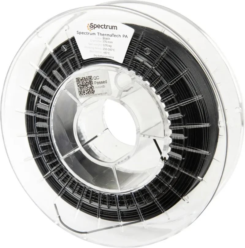 Spectrum Filaments 81532 ThermaTech PA Filament PA (Polyamid) hohe Wärmeleitfähigkeit 1.75 mm 750 g Black, Schwarz 1 St. von Spectrum Filaments – Produktfoto