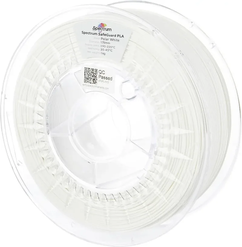 Spectrum Filaments 81555 Safeguard PLA Filament PLA antibakteriell 1.75 mm 1000 g polar white, Weiß 1 St. von Spectrum Filaments – Produktfoto