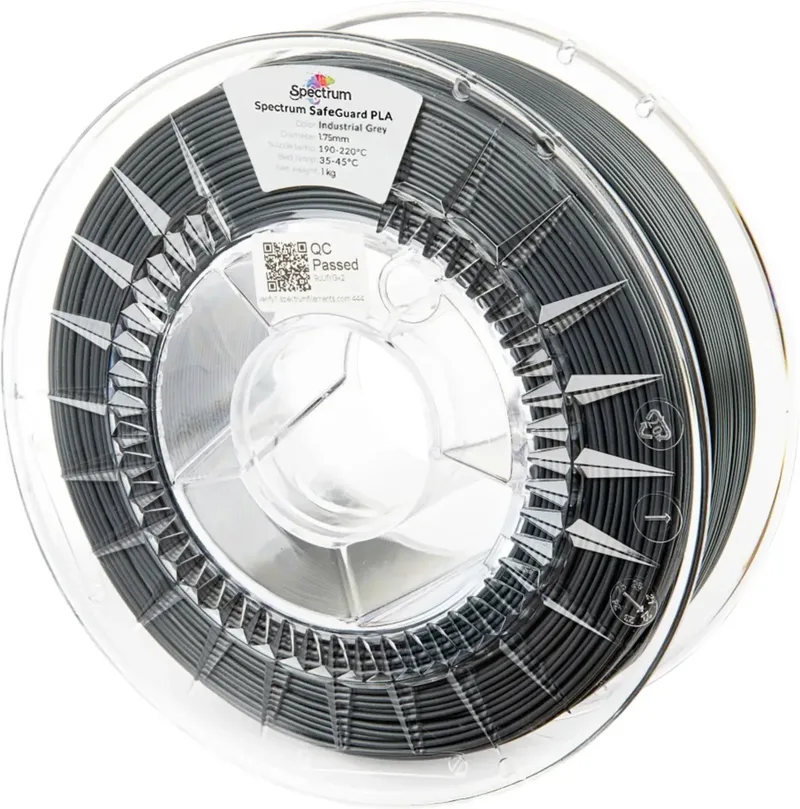 Spectrum Filaments 81556 Safeguard PLA Filament PLA antibakteriell 1.75 mm 1000 g Industrial Grey, Grau 1 St. von Spectrum Filaments – Produktfoto