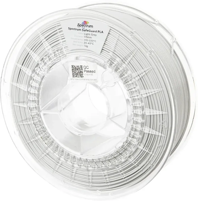 Spectrum Filaments 81557 Safeguard PLA Filament PLA antibakteriell 1.75 mm 1000 g Light Grey, Grau 1 St. von Spectrum Filaments – Produktfoto