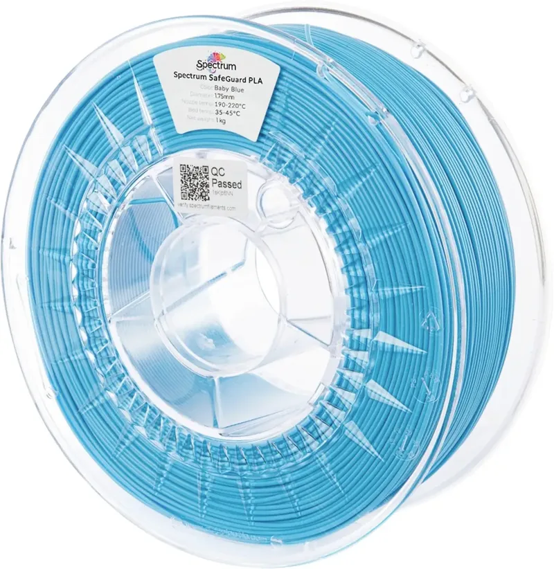 Spectrum Filaments 81562 Safeguard PLA Filament PLA antibakteriell 1.75 mm 1000 g baby blue, Blau 1 St. von Spectrum Filaments – Produktfoto