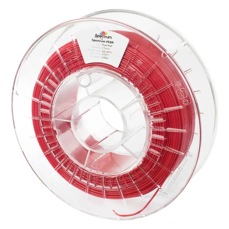 Spectrum Filaments 81679 5904433781879 Filament PEBA Flexibel, Chemisch bestendig 1.75 mm 800 g Pure Red, Rood 1 stuk(s) by Spectrum Filaments – product photo