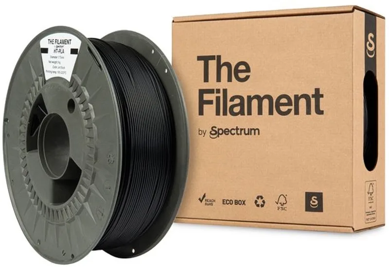 The Filament by Spectrum HT-PLA Zwart (jet Zwart) 1 kg Filament van Spectrum Filaments – productfoto